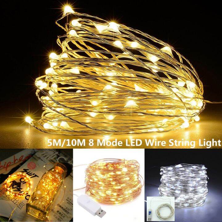 [YESPERY] 5M/10M LED USB Multimode String Light Copper Wire String