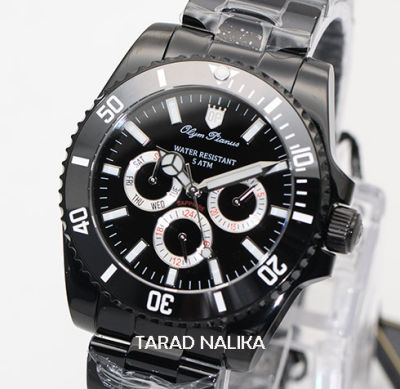 นาฬิกา Olym pianus sapphire submariner 899833G1-407 New Size 40 mm ขอบเซรามิค หน้าปัดดำ Black PVD (ของแท้ รับประกันศูนย์) Tarad Nalika