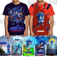 Sonic the Hedgehog 3-13 Years Old Kids T-Shirt Summer Short Sleeve Boys Girls Tops Casual Shirts