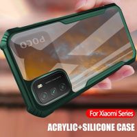 ☂♠ Acrylic Anti-fall Shock-proof Phone Case For Xiaomi Redmi Note 10 10s 9 9s 8 7 Pro Max 9T K40 Mi 10T Poco M3 F3 X3 NFC