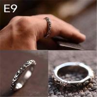 Retro Jewelry Titanium Steel Rings Chrome Cool Hearts Ring E9 US Size 5-10 Unisex