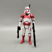 SW Republic Shocktrooper สีแดงสีขาวทหาร3.75 "ตุ๊กตาขยับแขนขาได้หลวม