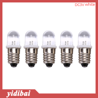 yidibai 5pcs E10หลอดไฟ LED DC 3V 4.5V ไฟแสดงสถานะหลอดไฟหลอดไฟ