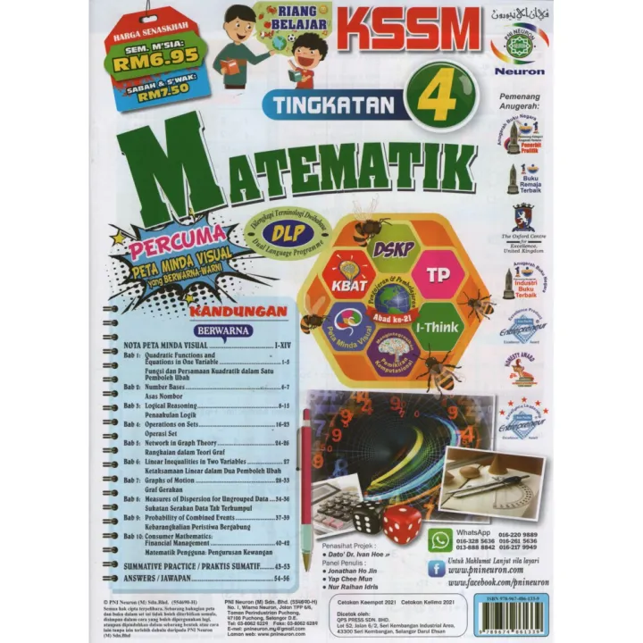 RIANG BELAJAR MATEMATIK TINGKATAN 4 | Lazada