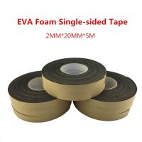 Free Shipping 5M Speaker EVA Black Sponge Foam Tape Window Vent Strong Adhesion Anti-collision Adhesive Tapes Width 10 MM Adhesives Tape