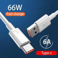 ร้อน hanoe413 - /2เมตร6A Type C สาย USB C สายเคเบิลข้อมูลสำหรับหัวเว่ย P40 Mate Xiaomi 11/10/9/8 R Edmi K40หมายเหตุโทรศัพท์ Android ชาร์จสาย USB