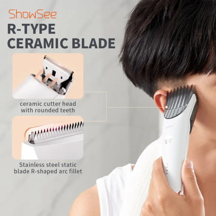 ShowSee Electric Hairdresser Rechargeable Professional Hair Clipper Cut