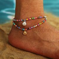 【CW】◇  Colorful Beads Anklets Beach Ankle Foot Leg Jewelry