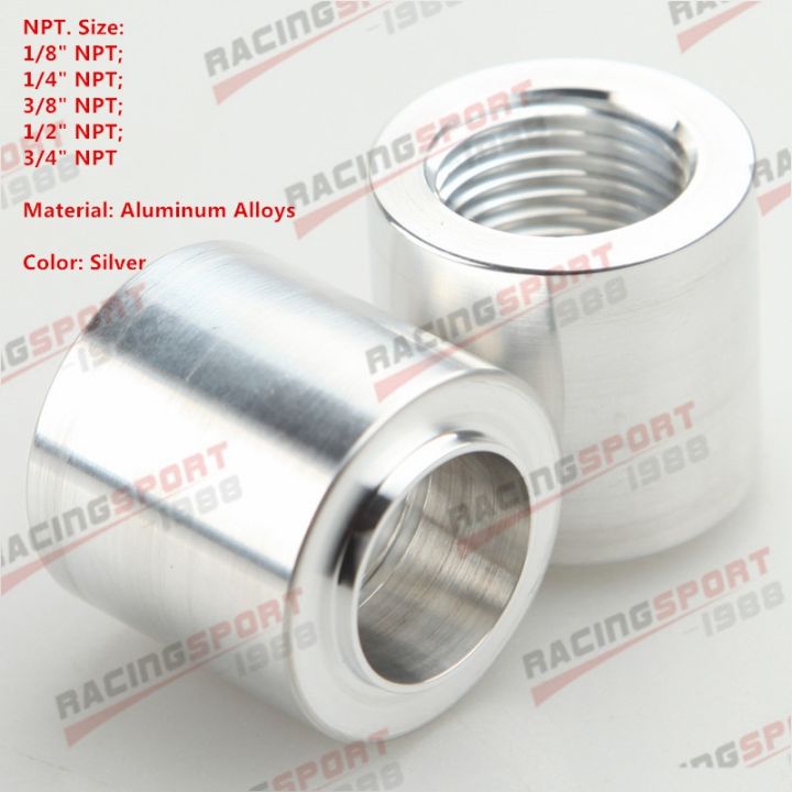 1-8-quot-1-4-quot-3-8-quot-1-2-quot-3-4-quot-npt-female-aluminum-weld-on-bung-fitting-adapter