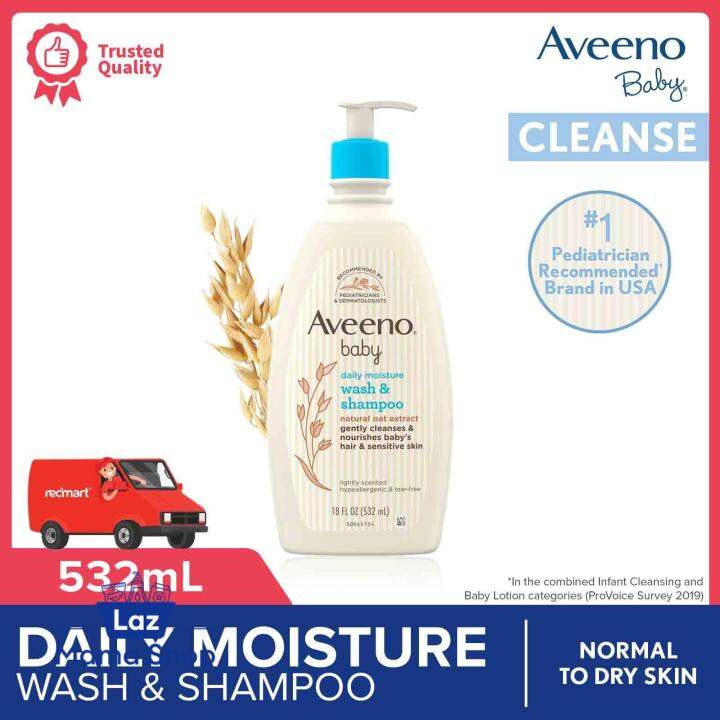 Aveeno Baby Wash & Shampoo 532ml (Laz Mama Shop) Lazada Singapore