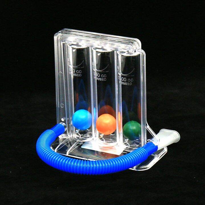 3 Balls Spirometer Respiratory Lung Exerciser Incentive Spirometry ...