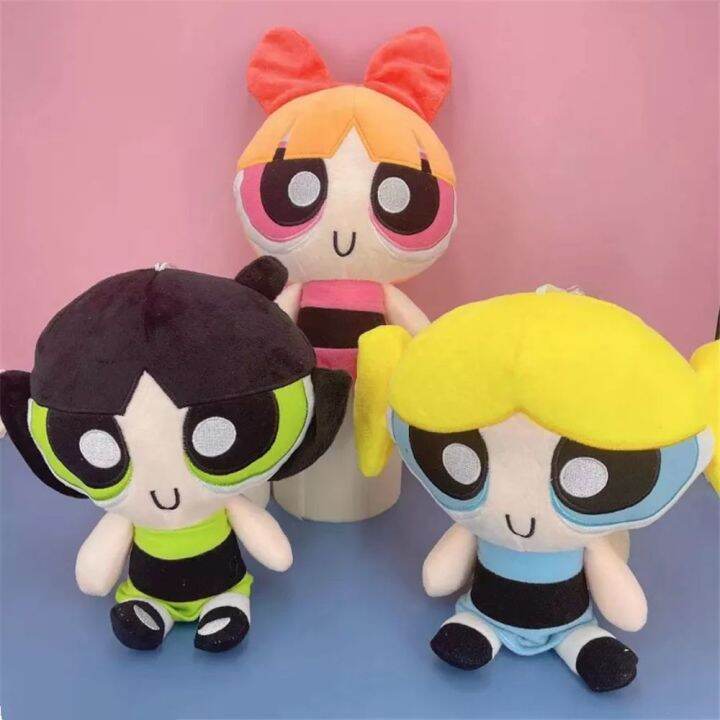 angchi-girls-toys-20cm-buttercup-cartoon-the-powerpuff-blossom-anime-plush-figure-the-powerpuff-plush-dolls-plush-pillows-buttercup-stuffed-toys