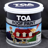 TOA Roof paint รูฟเพ้นท์ สีทาหลังคา อเนกประสงค์ ทาตัดขอบ ทาปูน ทาไม้เชอร่า สนามกีฬา พื้นเหยียบ