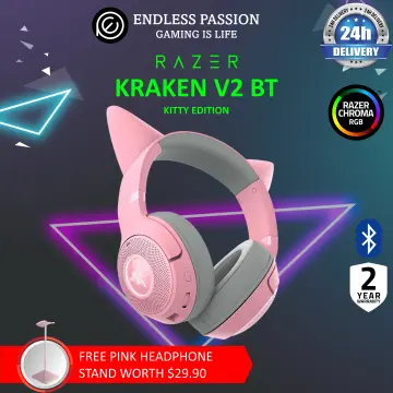 Kraken Kitty - Razer - Rose - Casque Gamer Multiplateforme