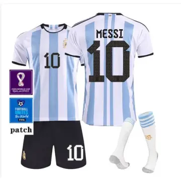 Argentina 22/23 Men Home Jersey MESSI 10 World Cup Patch