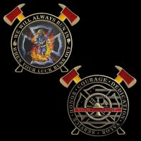 【CC】❁  Thin Firefighter Coin We Will Fireman Collection US Department Commemorative