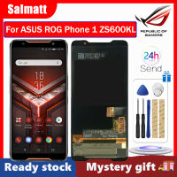 Salmatt หน้าจอ AMOLED ของแท้สำหรับ ASUS โทรศัพท์ ROG,หน้าจอ ZS600KL 1ตัวหน้าจอสัมผัสดิจิไทเซอร์แทนการประกอบสำหรับ ASUS โทรศัพท์ ROG ZS600KL AMOLED