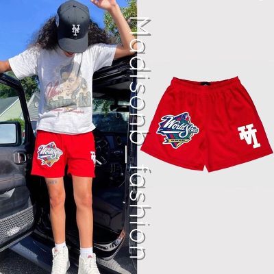 MLB AmericanStyle Above The Knee Shorts LA Unisex Quick-Drying Mesh Breathable Shorts Sports Fitness Running Beach Pants