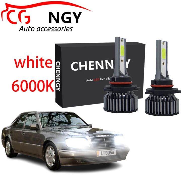 new-ชุดหลอดไฟหน้า-led-6000k-80w-12v-24v-สีขาว-สําหรับ-mercedes-w124-e-class-1993-1995-2-ชิ้น