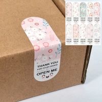 100Pcs/Pack Floral Pattern Thank You For Your Order Sticker Package Sealing Labels Gift Decoration Sticker For Small Business Stickers Labels
