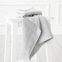 Pure 100Linen Bath Towel Stone Washed Soft Lightweight Travel Towel Waffle Weave Quick Dry Natural Flax Thin Towel for Bath Gym