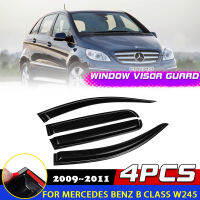 Windows Visor สำหรับ Benz B คลาส W245 B200 B180 2009 ~ 2011 2010ประตูควัน D Eflector ปกกันสาดฝนคิ้วประดับ