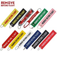 3 PCS/LOT Remove Before Flight Keychain Newest Embroidery Chain Holder Fob Motorcycle Car Rings 【hot】TH