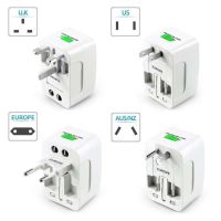 Gloryfit มัลติฟังก์ชั่น ปลั๊กไฟ universal Travel adapter หัวแปลงปลั๊กไฟ  All In One Converter Charger Worldwide Universal US UK AU EU ไฟฟ้า USB Power Plug Adapter หัวปลั๊กไฟSN01