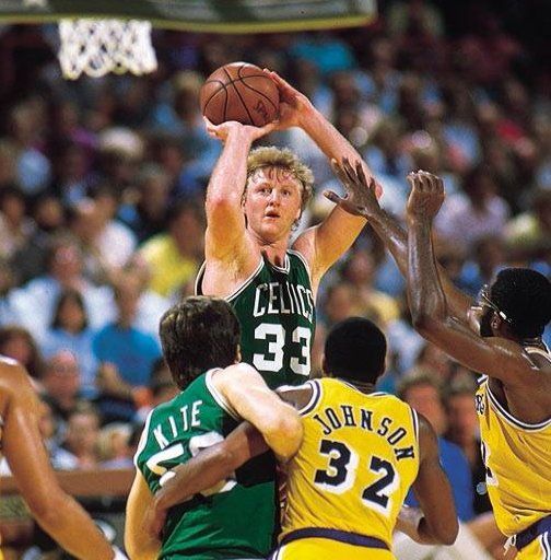 Larry Bird #33 Boston Celtics Hardwood Classics Men's White Jersey