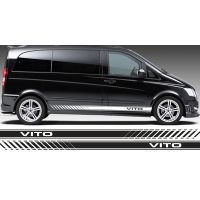 FOR MERCEDES VITO RACING SIDE STRIPES LOGO DECALS STICKERS VINYL GRAPHICS tu-38