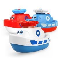 Kids Electric Rotating Spraying Water Toys Boat Funny Bathroom Water-spraying Octopus Ship Model Bath Games Toy Boys Gifts