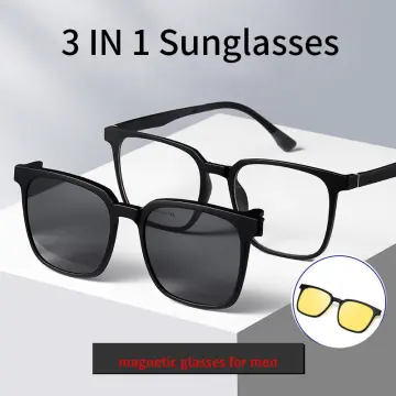 1set Polarized Sunglasses With Anti-uv Magnetic Clip-on Glasses Frames For  Prescription Glasses | SHEIN South Africa