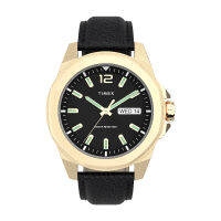 Timex TW2U82100 Essex Avenue นาฬิกาข้อมือผู้ชาย สายหนัง สีดำ