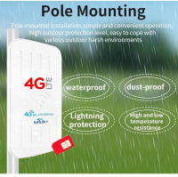 4G CPE Outdoor Router AP,IP65 Waterproof WiFi Hotspot Ccoverage.