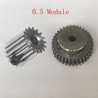 25 ฟัน 4 มม. 5 มม. 6 มม. นักบิน Bore M3 สกรูรู 0.5 โมดูล 0.5M25T เหล็กโลหะตรงนูน Pinion Spur Boss Gear ล้อ-lihaiyan11