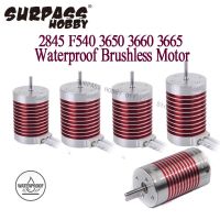 SURPASS HOY 60A มอเตอร์ไร้แปรงถ่าน2845 3650กันน้ำสำหรับรถ RC 1/10 1/12 1/14 Wltoys แข่งรถออฟโรด