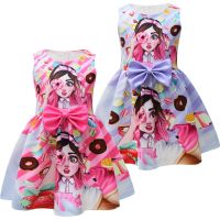 Mis Pastelitos Girls Dress Baby Girls Bow Sleeveless Dress Birthday Party Princess Dress  Kids Halloween Christmas Costume  by Hs2023