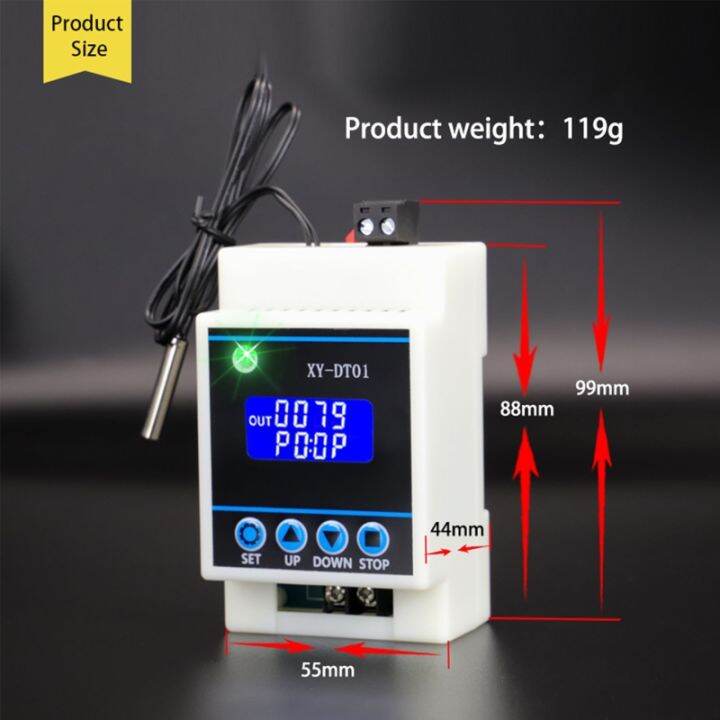 220v-digital-lcd-temperature-controller-module-thermostat-switch-with-probe-over-heat-alarm-heating-amp-cooling-control