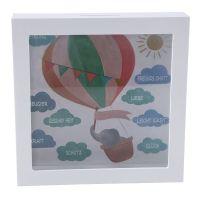ChildrenS Money Box Decorative Money Gift, 3D Picture Frame, Wooden Money Box Cash Saving Bank for Baby, Birthday