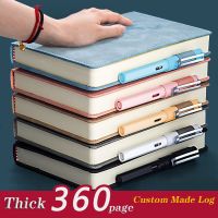 2023New 360 Pages Super Thick Leather A5 Journal Notebook Daily Business Office Work Notebooks Notepad Diary School Supplies Hot Note Books Pads