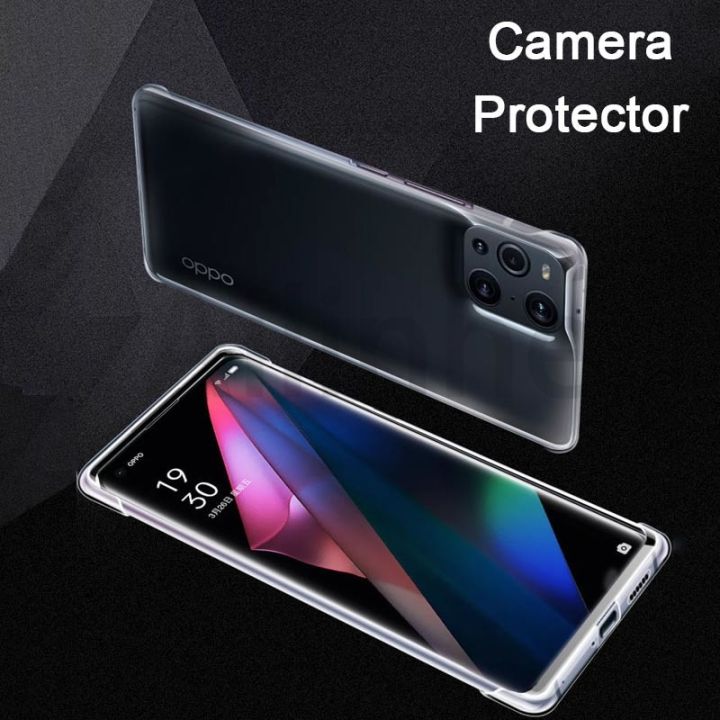 สำหรับออปโป้ไฟนด์-x3-pro-x3ใสไร้กรอบเคส-pc-เนื้อแข็งแบบบางตัวปกป้องกล้องถ่ายรูปฝาครอบโทรศัพท์