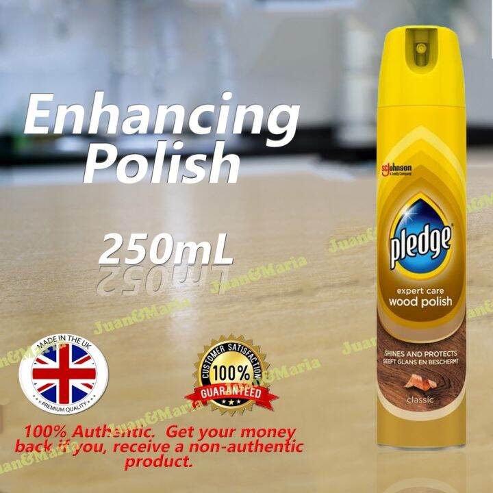 Pledge Wood Polish Classic 250ml A furniture spray for polishing