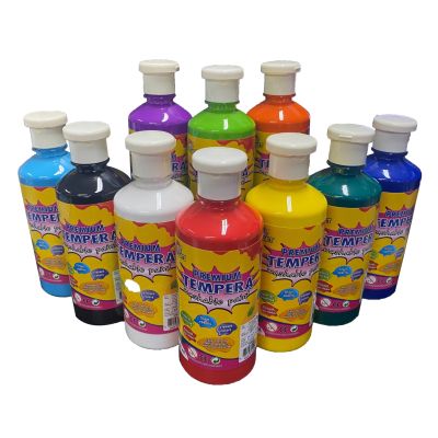 คิดอาร์ท สีพรีเมียมวอชเชเบิ้ล 450กรัม Kidart Premium Tempera Washabla paint 450g. (PW450)