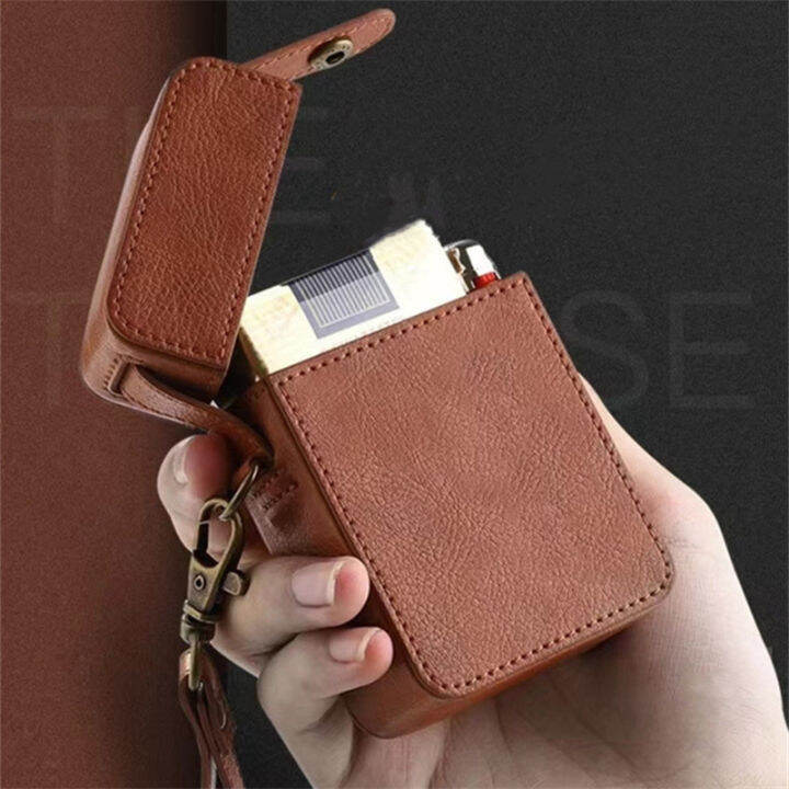 mens-ciggarrette-case-travel-ciggarett-box-leather-lighter-holder-smking-accessories