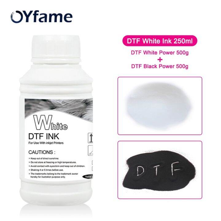 oyfame-ผง-dtf-สีขาวสี500กรัมผงหมึกละลาย250มล-หมึกสีขาวสำหรับเครื่องพิมพ์-dtf-หมึกเครื่องพิมพ์-dtf-หมึกพิมพ์-dtf