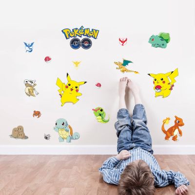 [24 Home Accessories] ภาพอนิเมะโปเกมอน Pikachu Charizard สติกเกอร์ติดผนังวอลล์เปเปอร์สำหรับห้องเด็กห้องนอนห้องนั่งเล่นโรงเรียนอนุบาล Kado Ulang Tahun