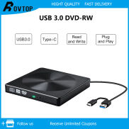 Rovtop Máy Tính Xách Tay USB 3.0 Đọc Và Ghi DVD CD Gắn Ngoài Tiện Dụng