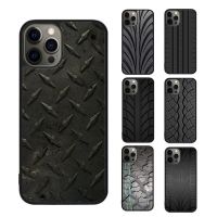 Black Tyre Tread Texture Phone Case cover For iPhone 14 13 Pro Max Coque 12 11 Pro Max For Apple 8 PLUS 7 6S XR X XS fundas
