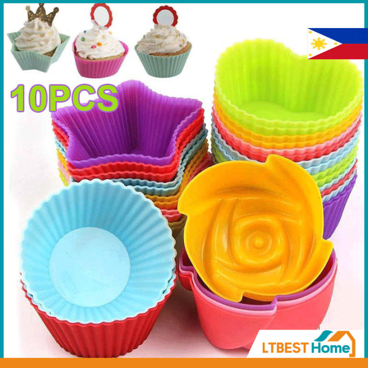 1PC Silicone Mold Heart Muffin Cupcake Silicone Forms Cupcake Mold Heat  Resistant Cake Decoration Molds Tools