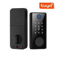 Tuya SmartLife APP สมาร์ทรีโมทคอนโทรลรหัสผ่านลายนิ้วมือ US Deadbolt สลักอัตโนมัติมอเตอร์ล็อค-hjgytyuuiytt